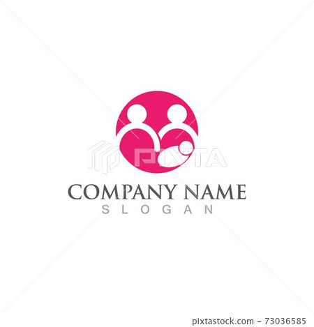 Community and adoption logo and symbol vector image 73036585