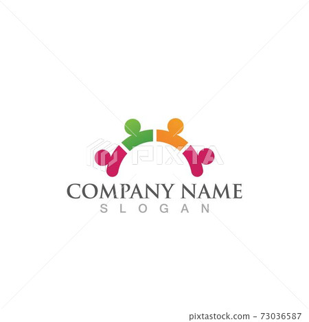 Community, network and social icon 73036587