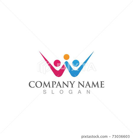 Community, network and social icon 73036603