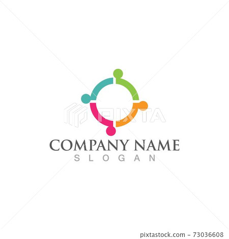 Community, network and social icon 73036608