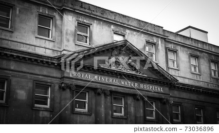 Royal Mineral Water Hospital in Bath England in black and white Royal Mineral Water Hospital in Bath England in black and white 73036896