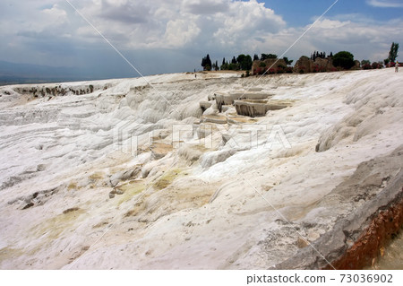 Pamukkale - natural travertine pools and terraces of Denizli, Turkey Pamukkale - natural travertine pools and terraces of Denizli, Turkey 73036902
