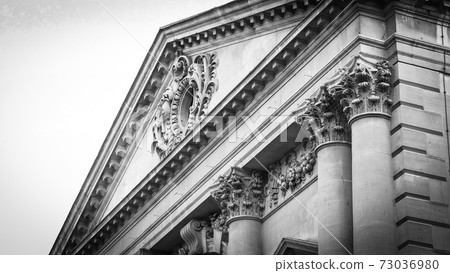 The famous Roman Baths in the historic city of Bath England in black and white The famous Roman Baths in the historic city of Bath England in black and white 73036980