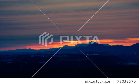 Sunset from the mountain 73038579