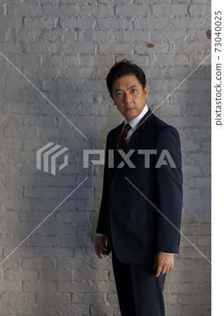 A businessman in his 50s wearing a suit A businessman in his 50s wearing a suit 73040025