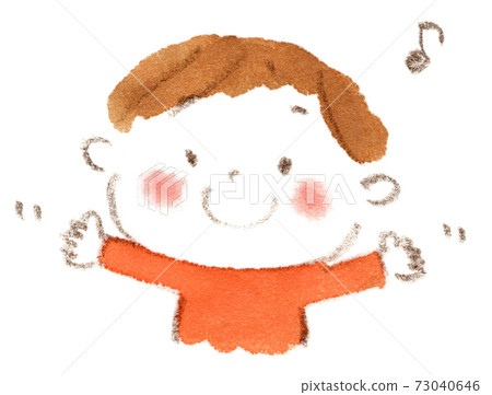 一個小男孩張開他的手,心情很好的插圖(上課,上課,教室等) 一個小男孩張開他的手,心情很好的插圖(上課,上課,教室等) 73040646