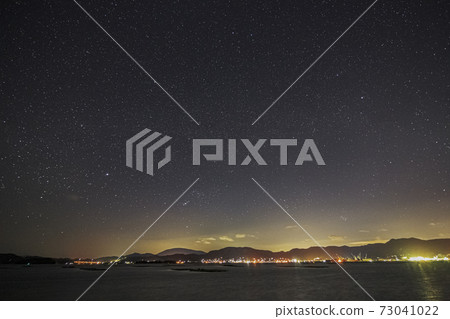 Setouchi winter starry sky sinking Orion 73041022