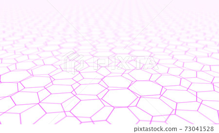CG Hexagon background material of multiple hexagons lined up 73041528