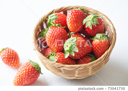 Strawberries in a basket (Tochiotome) 73041730