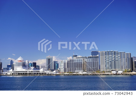 東京灣地區晴海碼頭的風景 東京灣地區晴海碼頭的風景 73042943