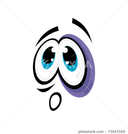 Slaphappy or tired emoticon expression Slaphappy or tired emoticon expression 73043389