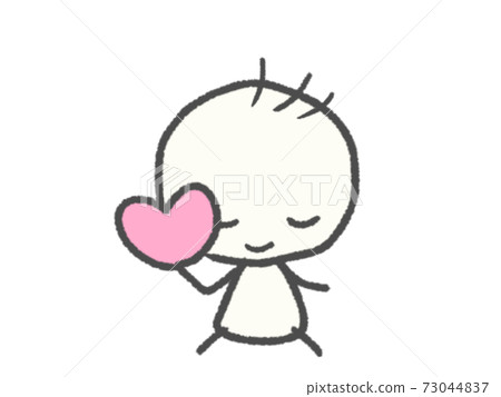 一個小棍子人想要表達自己的感受 73044837