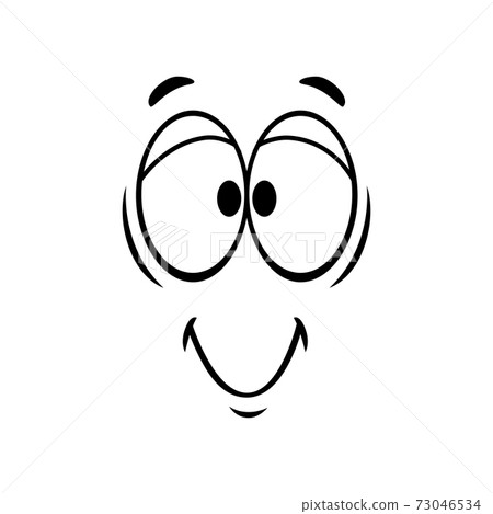 Smiley happy face expression isolated emoticon 73046534