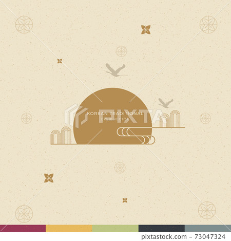 Korean traditional background 73047324