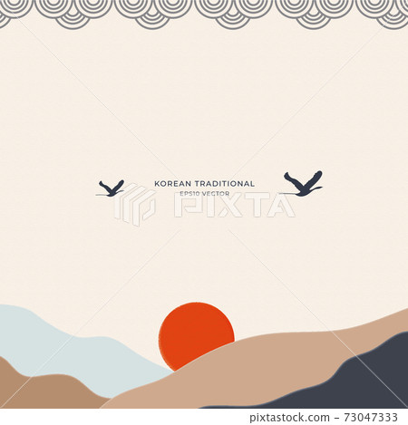 Korean traditional background Korean traditional background 73047333