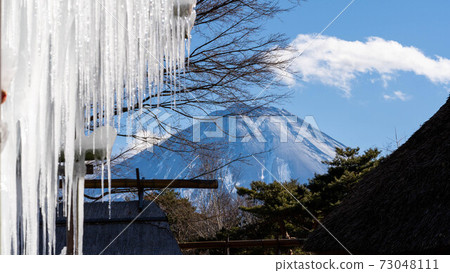 Mount Fuji and ice Mount Fuji and ice 73048111