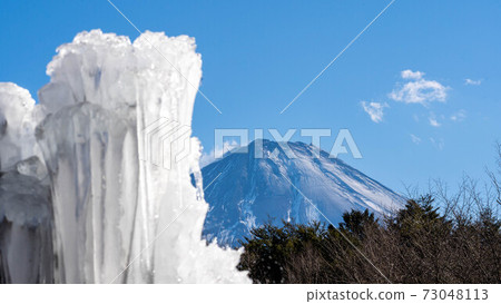 Mount Fuji and ice Mount Fuji and ice 73048113