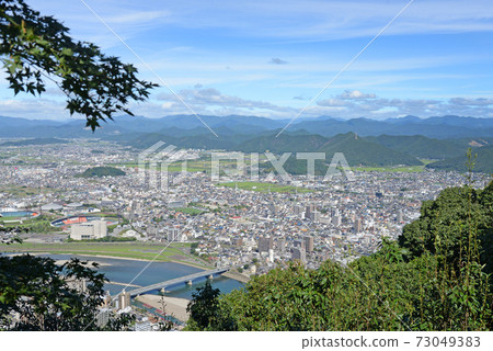 View from Mt. Kinka, Gifu City, Gifu Prefecture View from Mt. Kinka, Gifu City, Gifu Prefecture 73049383