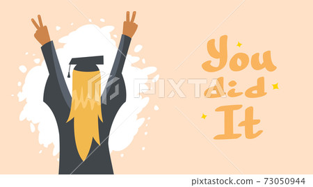 Graduation Congratulations vector illustration 73050944