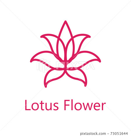 Lotus flower logo icon 73051644