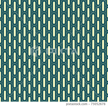 Seamless green geometric vertical rounded bold line pattern 73052678