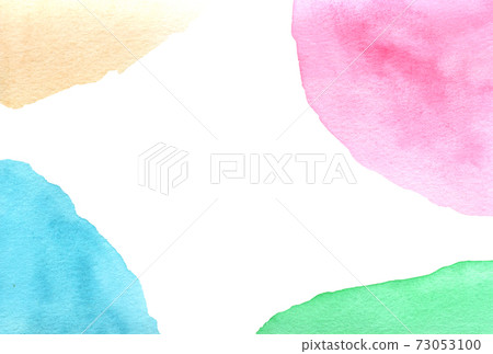 水彩多彩框架背景素材 水彩多彩框架背景素材 73053100