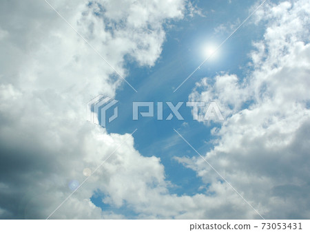 Cloudy Sky Background Stock Illustration