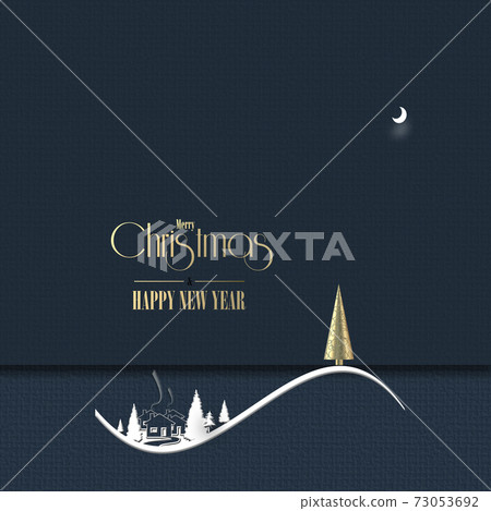 Holiday Christmas New Year card 73053692
