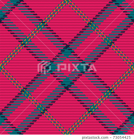Seamless pattern of scottish tartan plaid. Repeatable background with check fabric texture. Vector backdrop striped textile print. 73054425