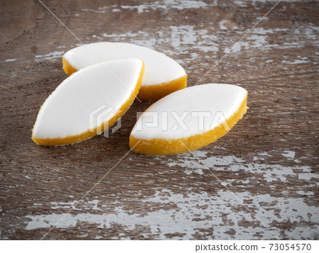 Typical almond sweets from france calissons d'aix Typical almond sweets from france calissons d'aix 73054570