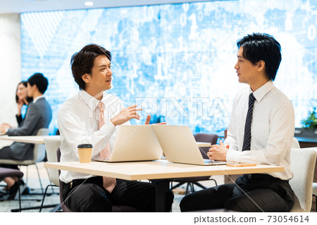 Office meeting business personal computer Office meeting business personal computer 73054614
