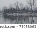 Winter scenery of the Namhan River 73058063