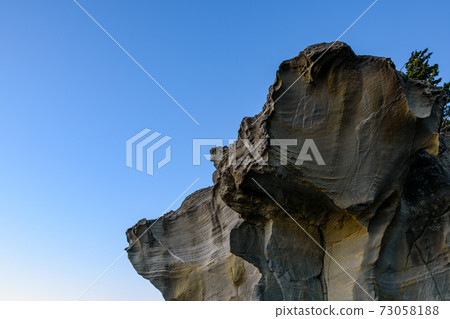 Blue sky and Ebisu Island strata Blue sky and Ebisu Island strata 73058188