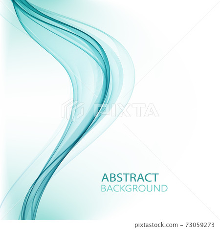 Blue vertical smooth vector wave. Abstract background, design element. Blue vertical smooth vector wave. Abstract background, design element. 73059273