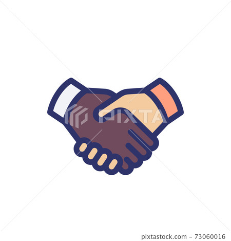 handshake, deal, partnership icon, vector 73060016