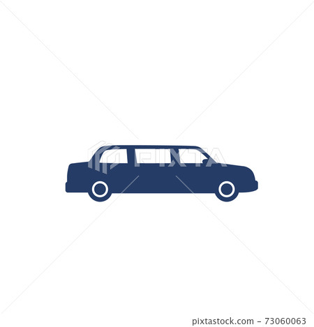 limo car icon on white 73060063