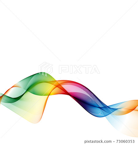 Abstract wave vector background, rainbow waved lines for brochure, website, flyer design. Spectrum wave. Rainbow color eps10 Abstract wave vector background, rainbow waved lines for brochure, website, flyer design. Spectrum wave. Rainbow color eps10 73060353