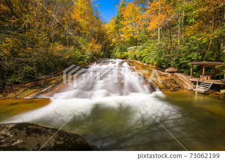 Sliding Rock Falls, Pisgah National Forest, NC, USA 73062199