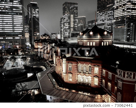 Tokyo Station Night view Tokyo Station Night view 73062441