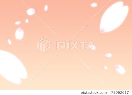 櫻花花瓣Hagaki明信片店Sanmai Kaze Fuki背景素材飛行背景 73062617