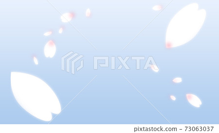 Cherry blossom petals, sky blue, light blue, background material, snowflakes, blue, blue background Cherry blossom petals, sky blue, light blue, background material, snowflakes, blue, blue background 73063037