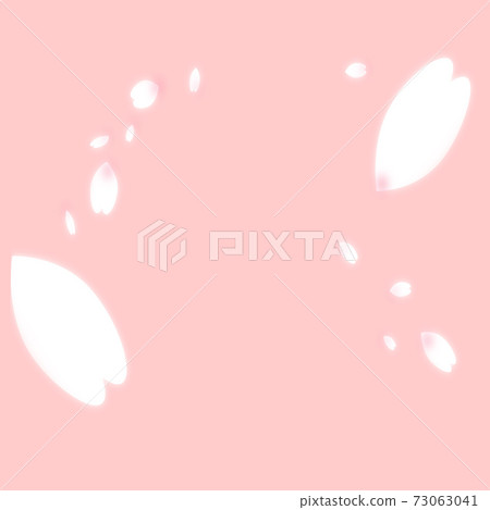 櫻花花瓣粉紅色方形透明png橫幅背景方形風背景 73063041