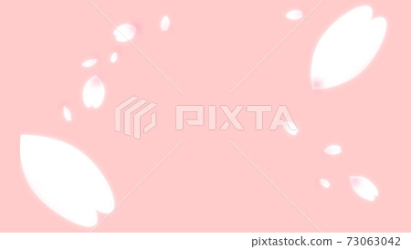 Cherry blossom petals pink powder dance banner... - Stock Illustration  [73063042] - PIXTA