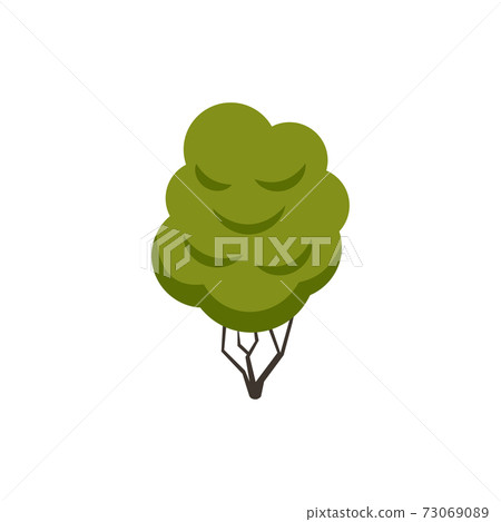 Flat Tree Illustration 73069089