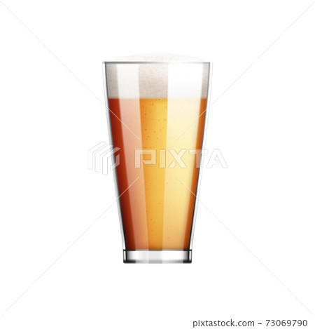 Beer Glass Realistic Composition 73069790