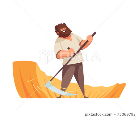 Medieval Man Illustration 73069792