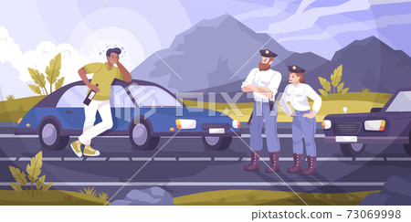 Traffic Police Patrol Background 73069998