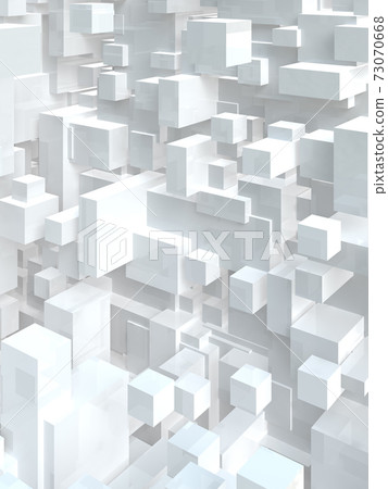 Background CG illustration that feels the space composed of white rectangles. Background CG illustration that feels the space composed of white rectangles. 73070668