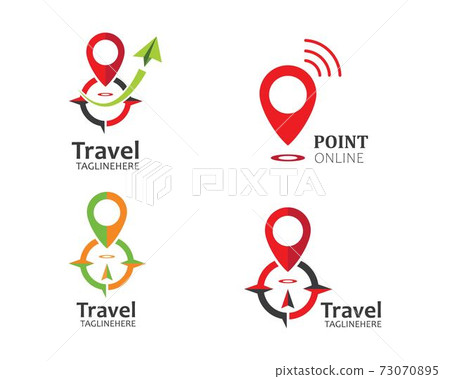 travel,travel agency logo icon illustration vector 73070895