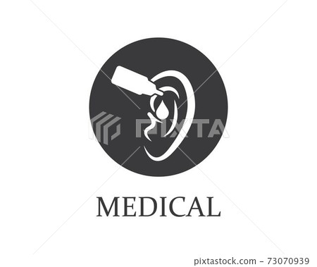 Ear logo icon vector design illustration Ear logo icon vector design illustration 73070939